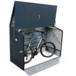 Tepro - 7170 Fahrradbox Fahrradgarage Gartenbox 196x89x133 cm anthrazit mit Rampe