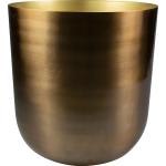 Goldene Moderne 26 cm Runde Übertöpfe 26 cm aus Metall Indoor 