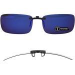 TERAISE Polarisierte Sonnenbrille mit Clip über Brillen Blendschutz UV404 für Männer Frauen Fahren Reisen Outdoor Sport (Blue)