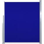 Blaue vidaXL Seitenmarkisen aus Polyester UV-beständig 