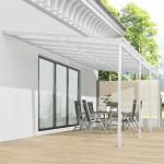 Reduzierte Weiße Terrassenüberdachungen & Anbaupavillons aus Aluminium 
