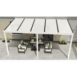 Weiße Terrassenüberdachungen & Anbaupavillons aus Polycarbonat 