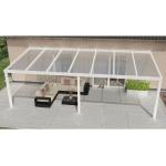 Weiße Terrassenüberdachungen & Anbaupavillons aus Polycarbonat 