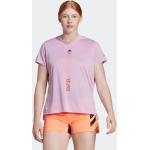 Reduzierte Fliederfarbene adidas Terrex Agravic T-Shirts für Damen Größe L 