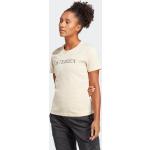 Reduzierte Sandfarbene adidas Classic T-Shirts für Damen Größe M 