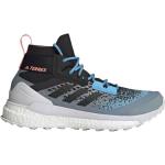 Reduzierte Blaue adidas Terrex Free Hiker Wanderschuhe & Wanderstiefel mit Schnürsenkel Wasserabweisend für Damen 