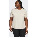 Reduzierte Sandfarbene adidas Terrex T-Shirts für Damen Große Größen 