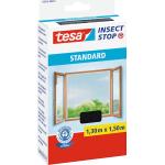 Anthrazitfarbene Tesa Insect Stop Insektenschutzfenster 