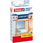 Weiße Tesa Insektenschutzfenster aus Holz 