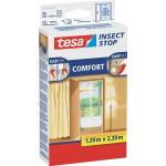 Anthrazitfarbene Tesa Insect Stop Comfort Insektenschutzfenster UV-beständig 