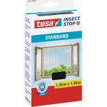Anthrazitfarbene Tesa Insect Stop Standard Insektenschutzfenster 