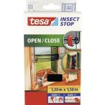 Anthrazitfarbene Tesa Insect Stop Insektenschutzfenster 
