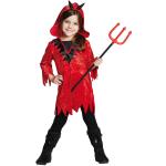 Rote Teufel-Kostüme für Kinder Größe 164 