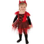 Reduzierte Schwarze Buttinette Teufel-Kostüme aus Jersey für Kinder Größe 116 