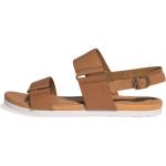 Braune Teva Outdoor-Sandalen mit Schnalle aus Leder für Damen Größe 36 mit Absatzhöhe 5cm bis 7cm für den für den Sommer 