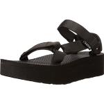 Reduzierte Schwarze Teva Outdoor-Sandalen mit Klettverschluss für Damen Größe 43 für den für den Sommer 