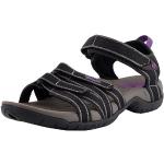Reduzierte Schwarze Teva Tirra Outdoor-Sandalen mit Klettverschluss in Schmalweite für Damen Größe 36 für den für den Sommer 