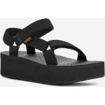 Schwarze Teva Outdoor-Sandalen mit Klettverschluss für Damen Größe 38 für den für den Sommer 