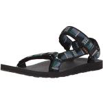 Reduzierte Schwarze Teva Original Outdoor-Sandalen mit Klettverschluss für Herren Größe 43 für den für den Sommer 