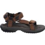 Braune Teva Terra FI Lite Outdoor-Sandalen mit Riemchen aus Leder Wasserfest für Herren Größe 48,5 für den für den Sommer 