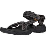 Reduzierte Schwarze Teva Terra FI Outdoor-Sandalen für Herren Größe 45,5 für den für den Sommer 