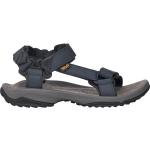 Blaue Teva Terra FI Lite Outdoor-Sandalen mit Riemchen aus Leder für Herren Größe 42 für den für den Sommer 