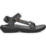Reduzierte Anthrazitfarbene Outdoor-Sandalen mit Riemchen für Herren Größe 48,5 für den für den Sommer 