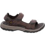 Braune Teva Outdoor-Sandalen aus Nubukleder für Herren Größe 42 für den für den Sommer 