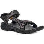 Schwarze Outdoor-Sandalen mit Klettverschluss aus Textil leicht für Herren Größe 42,5 