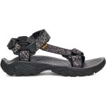Schwarze Teva Terra FI Outdoor-Sandalen mit Klettverschluss aus Textil leicht für Herren Größe 47 für den für den Sommer 