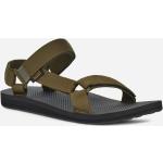 Braune Teva Original Outdoor-Sandalen mit Klettverschluss für Herren Größe 43 für den für den Sommer 