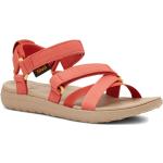 Gepunktete Teva Sanborn Outdoor-Sandalen mit Riemchen für Damen Größe 37 für den für den Sommer 