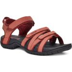 Rote Teva Tirra Outdoor-Sandalen mit Klettverschluss in Schmalweite aus Neopren für Damen Größe 38 für den für den Sommer 