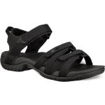 Schwarze Teva Tirra Outdoor-Sandalen mit Klettverschluss in Schmalweite aus Neopren für Damen Größe 37 für den für den Sommer 