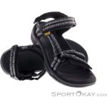 Reduzierte Schwarze Teva Terra FI Lite Outdoor-Sandalen mit Klettverschluss aus Nylon leicht für Damen für den für den Sommer 