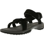 Schwarze Teva Terra FI Lite Outdoor-Sandalen aus Leder für Damen Größe 37 für den für den Sommer 