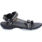 Schwarze Teva Terra FI Lite Outdoor-Sandalen mit Klettverschluss aus Gummi Wasserfest für Damen Größe 37 für den für den Sommer 