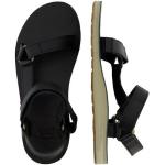 Schwarze Casual Teva Original Outdoor-Sandalen mit Klettverschluss in Normalweite aus Leder für Damen Größe 41 für den für den Sommer 