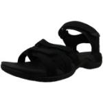 Schwarze Teva Tirra Outdoor-Sandalen mit Klettverschluss wasserfest für Damen für den für den Sommer 