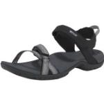Schwarze Elegante Teva Verra Outdoor-Sandalen mit Klettverschluss wasserfest für Damen für den für den Sommer 