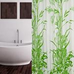 Grüne Textil-Duschvorhänge aus Textil 200x240 