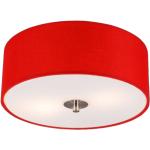 Reduzierte Rote Moderne Qazqa Runde Runde Lampenschirme aus Textil 
