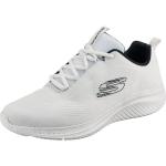 Weiße Skechers Ultra Flex Schuhe ohne Verschluss aus Textil mit Absatzhöhe bis 3cm 