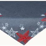 Dunkelgraue Bestickte Weihnachtstischdecken aus Polyester maschinenwaschbar 