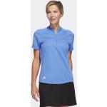Reduzierte Blaue adidas Golf Damenpoloshirts & Damenpolohemden Größe L 