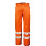 Orange Unifarbene Texxor Warnschutzhosen mit Knopf aus Polyester schmutzabweisend für Herren Größe 6 XL 