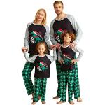 Reduzierte Pyjamas lang mit Weihnachts-Motiv für Herren Größe S zu Weihnachten für den für den Winter 