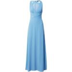Reduzierte Hellblaue Ärmellose TFNC Maxi Lange Abendkleider mit Reißverschluss aus Polyester Handwäsche für Damen Größe S 