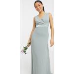 Reduzierte Grüne Ärmellose Brautjungfernkleider mit Reißverschluss für Damen Größe XS Petite für Brautjungfern 