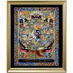 Goldene Asiatische Thangka Kunstdrucke 40x50 
